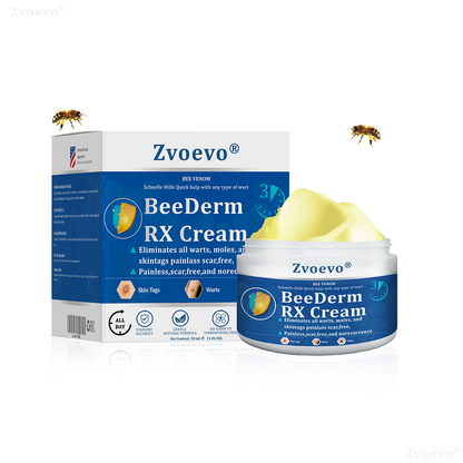 🔥 Zvoevo® BeeDerm RX Cream | Gentle Targeted Care for Warts, Skin Tags, Bumps, Infections, Cysts and Scars