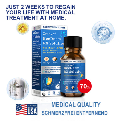 💝Zvoevo® BeeDerm RX Solution | Gentle, Targeted Care for Warts, Skin Tags, Skin Lesions, Infections, Cysts and Scars